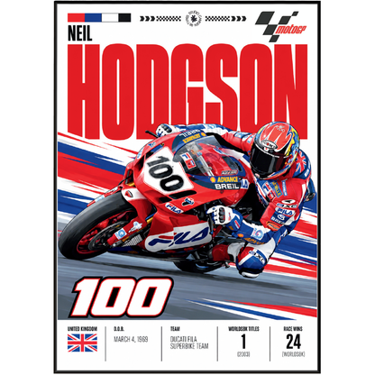 Neil Hodgson Poster | WSBK Champion Wall Art | 98types