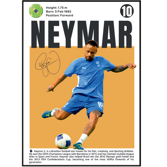 Neymar Football Posters