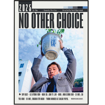 No Other Choice 2025 film poster — minimalist wall art print UK
