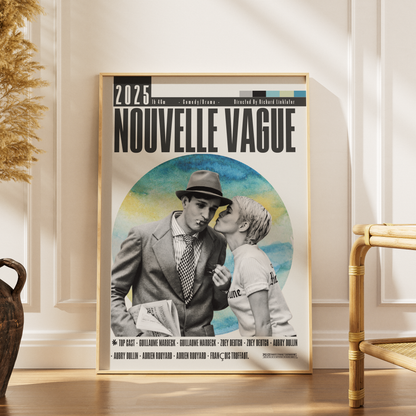 Nouvelle Vague 2025 film poster — minimalist wall art print UK
