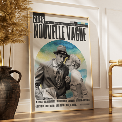 Nouvelle Vague 2025 film poster — minimalist wall art print UK
