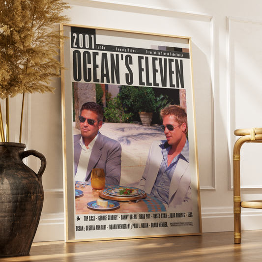 Ocean's Eleven Poster | Steven Soderbergh Movies - 98types