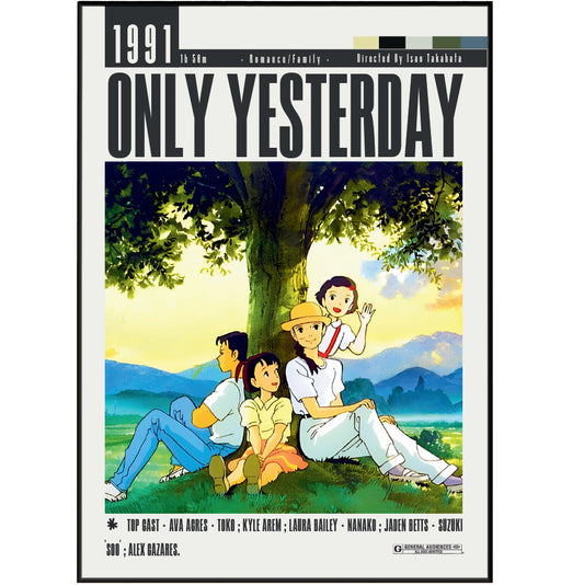 Only Yesterday (1991) Movie Poster