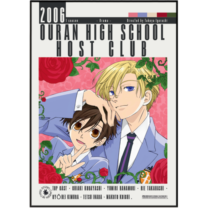 Ouran High School Host Club Anime Poster | Wall Art Print UK