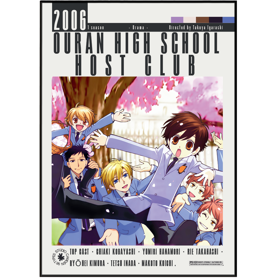 Ouran High School Host Club Anime Poster | Wall Art Print UK