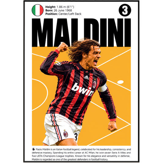 Paolo Maldini Poster poster print UK – 98types