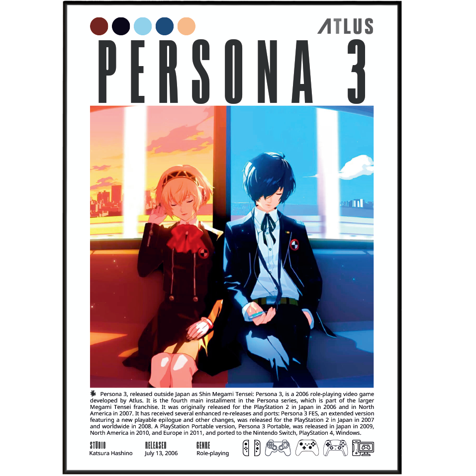 Persona 3 Video Game Poster
