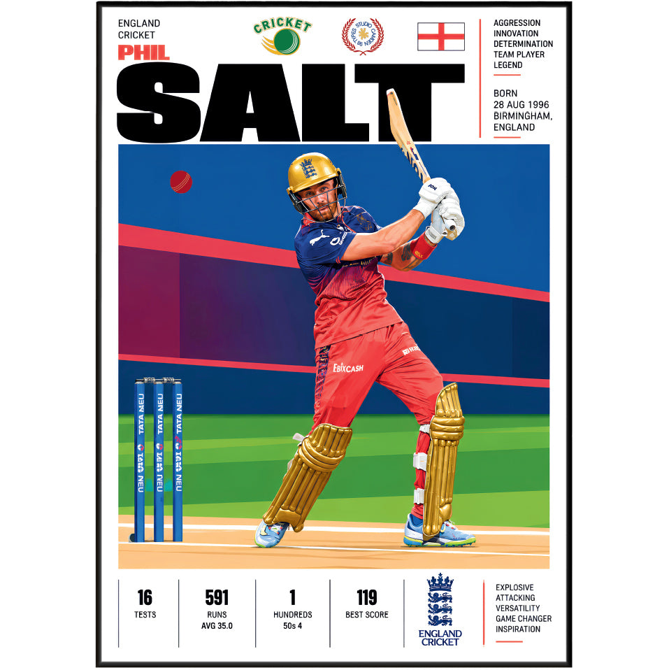 Sam Curran cricket poster wall art print by 98types