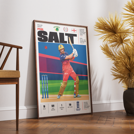 Sam Curran cricket poster wall art print by 98types