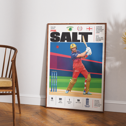 Sam Curran cricket poster wall art print by 98types