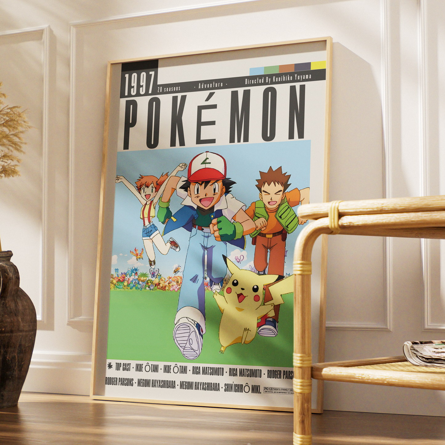 Pokemon 1997 anime poster art print UK