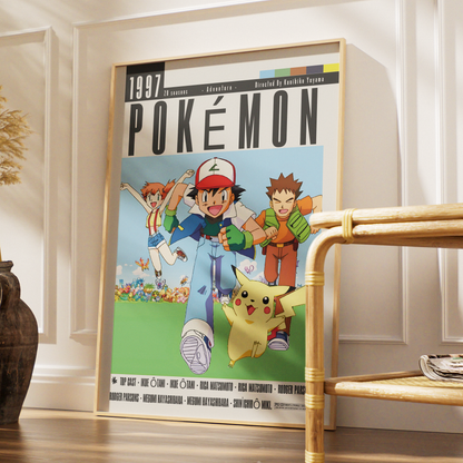 Pokemon 1997 anime poster art print UK