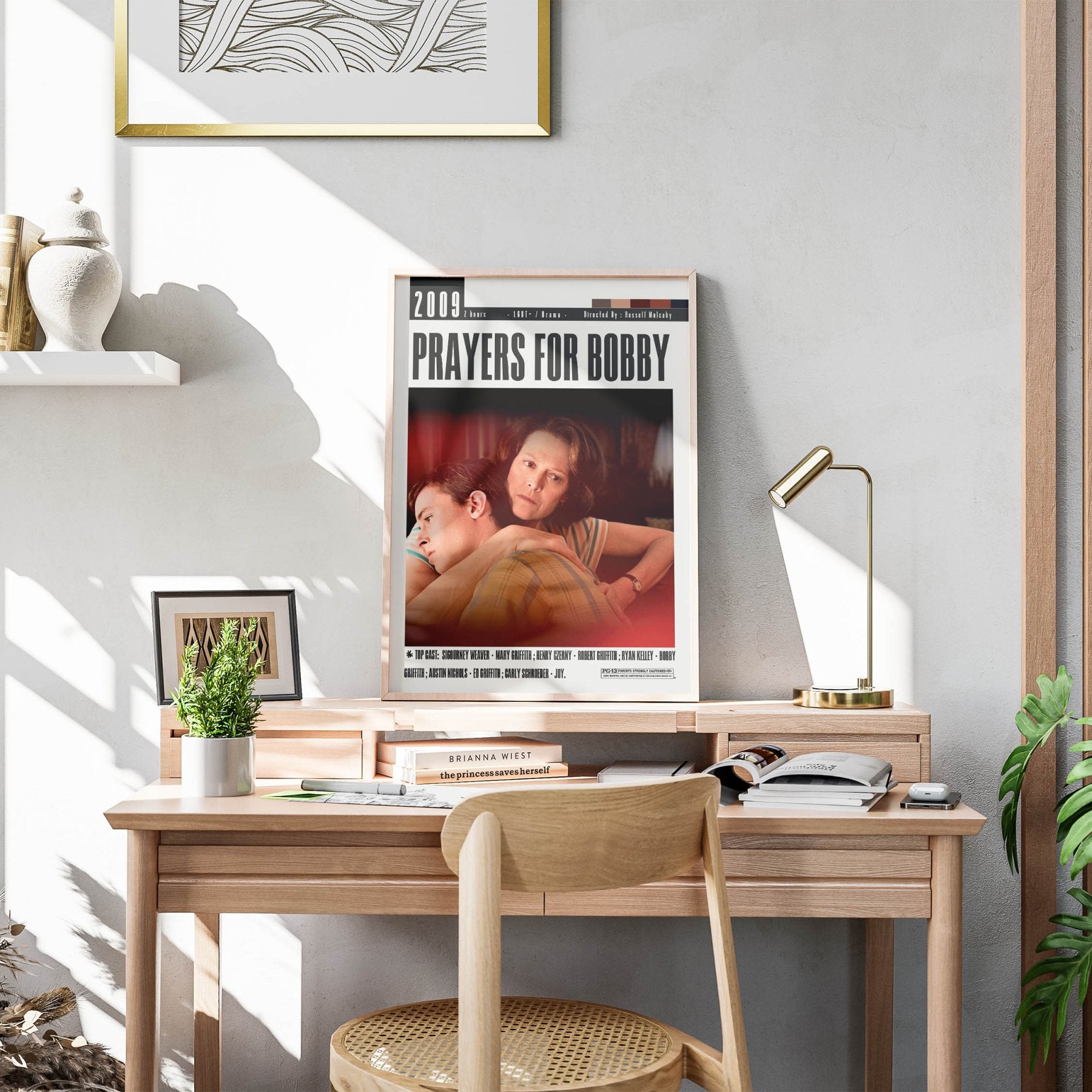 Prayers for Bobby 2009 LGBTQ+ drama film poster — Sigourney Weaver Mary Griffith Ryan Kelley Bobby religious family wall art print UK - 98types