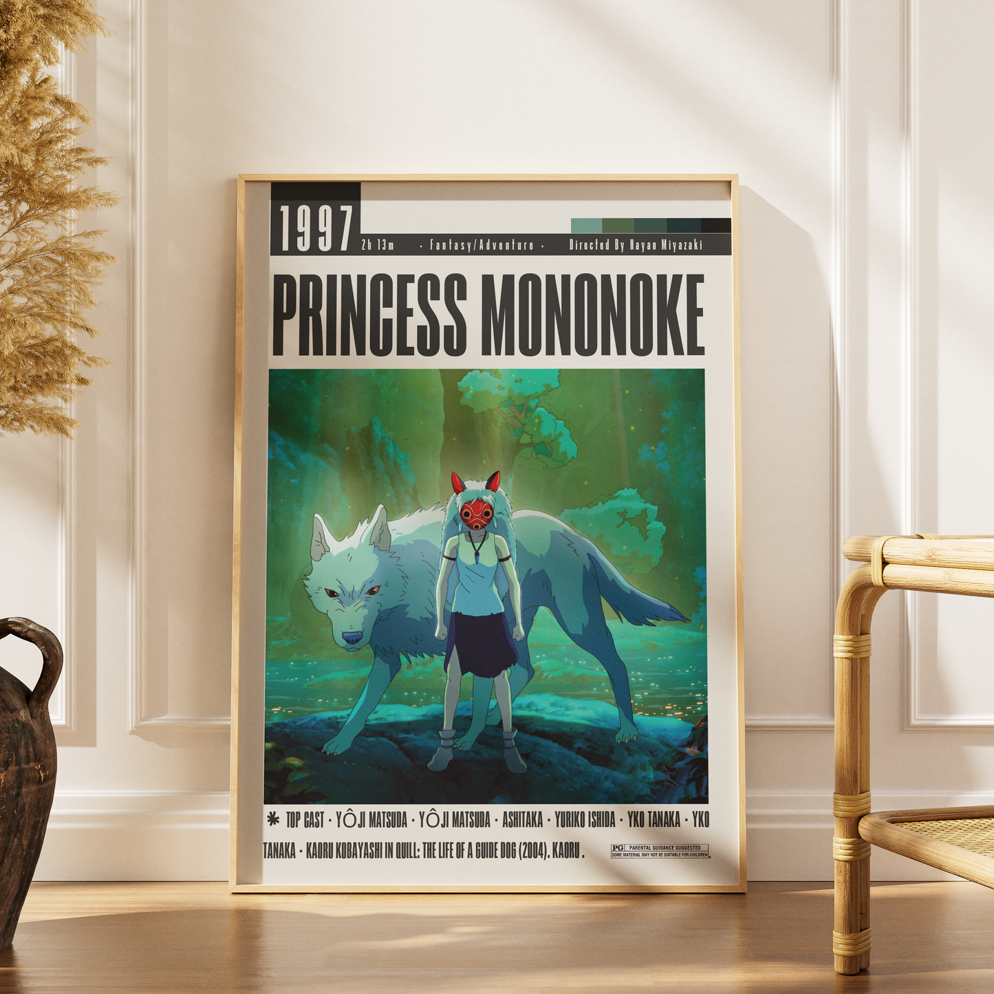 Princess Mononoke (1997) Studio Ghibli Movie Posters