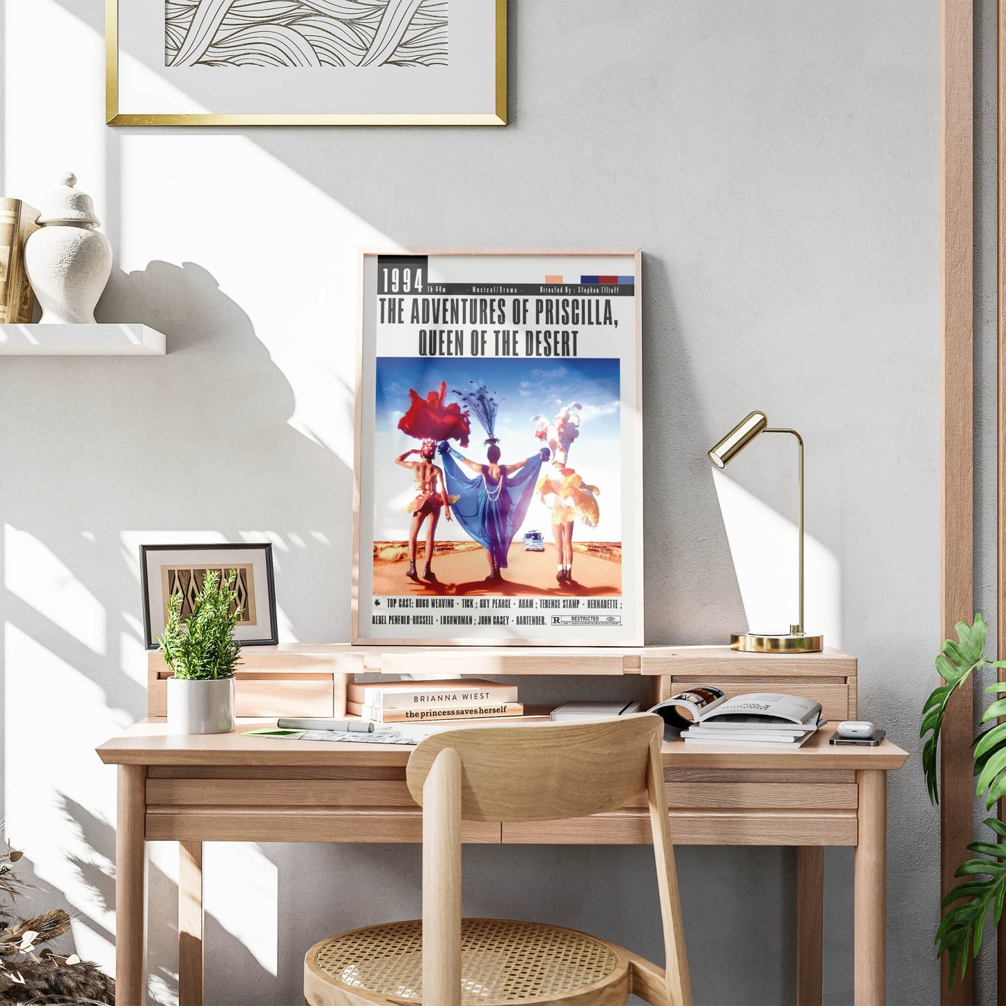Priscilla Queen of the Desert 1994 film poster — Hugo Weaving Guy Pearce Terence Stamp drag queens Australia bus wall art print UK - 98types