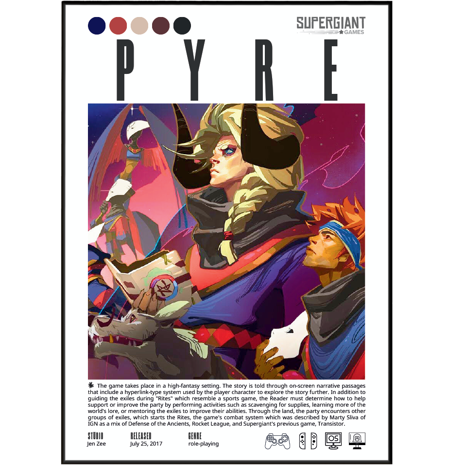 Pyre Video Game Poster