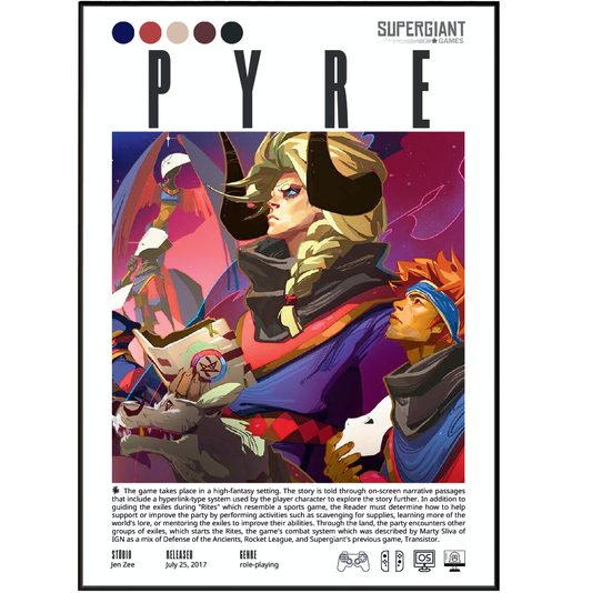 Pyre Video Game Poster