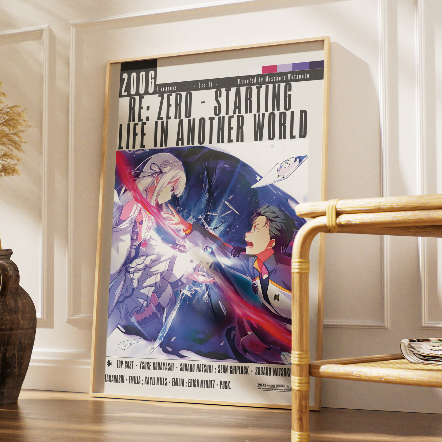 Re Zero Starting Life in Another World anime poster art print UK