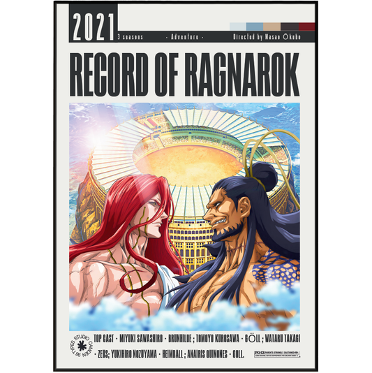 Record of Ragnarok Anime Poster | Shuumatsu no Valkyrie Print UK - 98 Types Studio