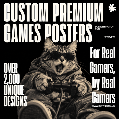 Customized Video Games Posters - 98 Types Studio