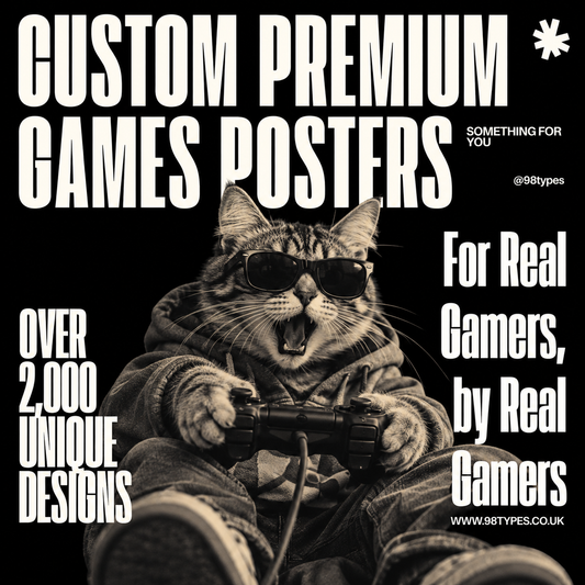 Customized Video Games Posters - 98 Types Studio