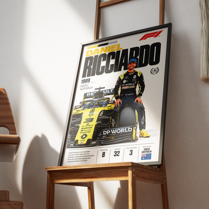 Daniel Ricciardo Honey Badger Formula 1 poster – F1 wall art by 98types