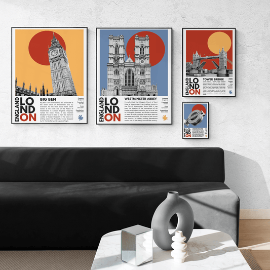 Royal Albert Hall illustration poster — Victorian concert hall Kensington Proms London wall art print UK
