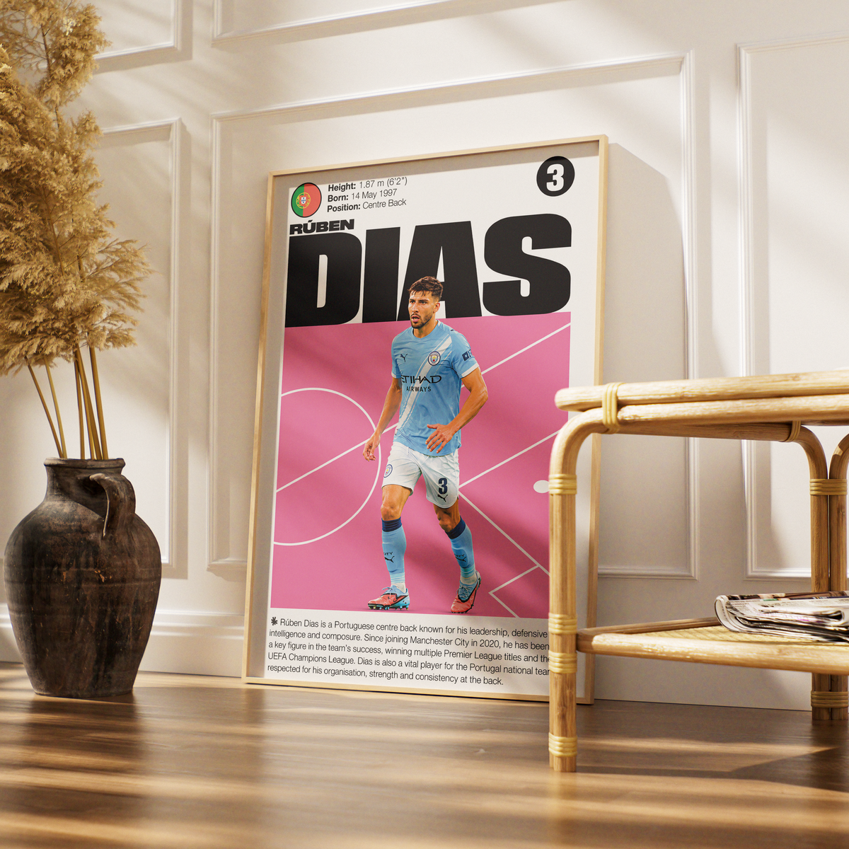 Rúben Dias football poster – Rúben Dias Football Poster – 98types