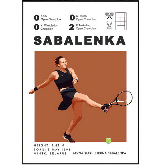Aryna Sabalenka Tennis Posters