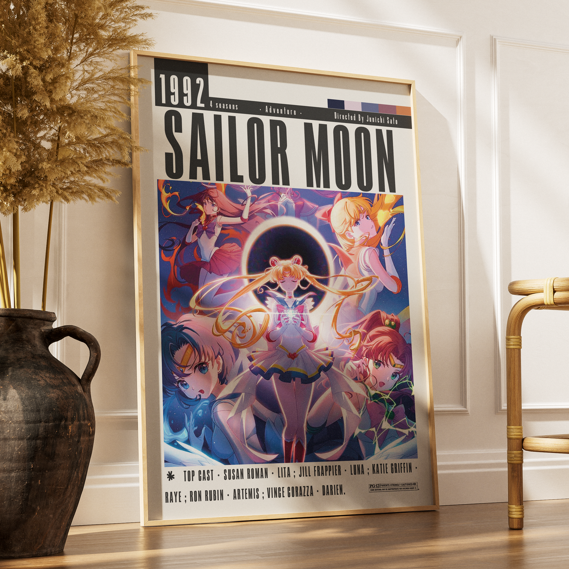Sailor Moon 1992 anime poster art print UK