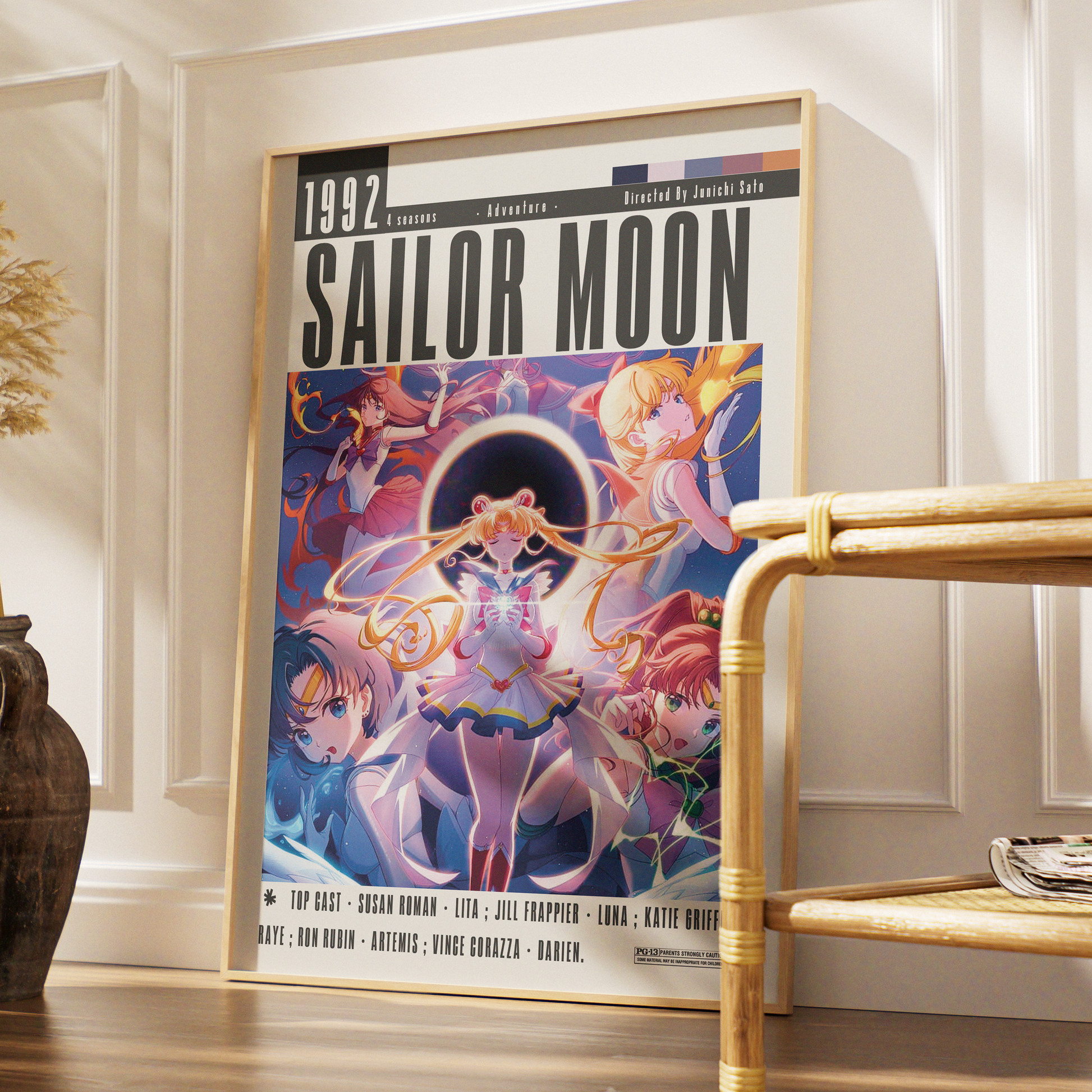 Sailor Moon 1992 anime poster art print UK