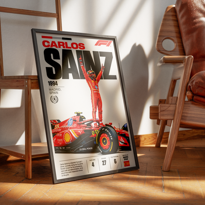 Carlos Sainz Smooth Operator Formula 1 poster – F1 wall art by 98types