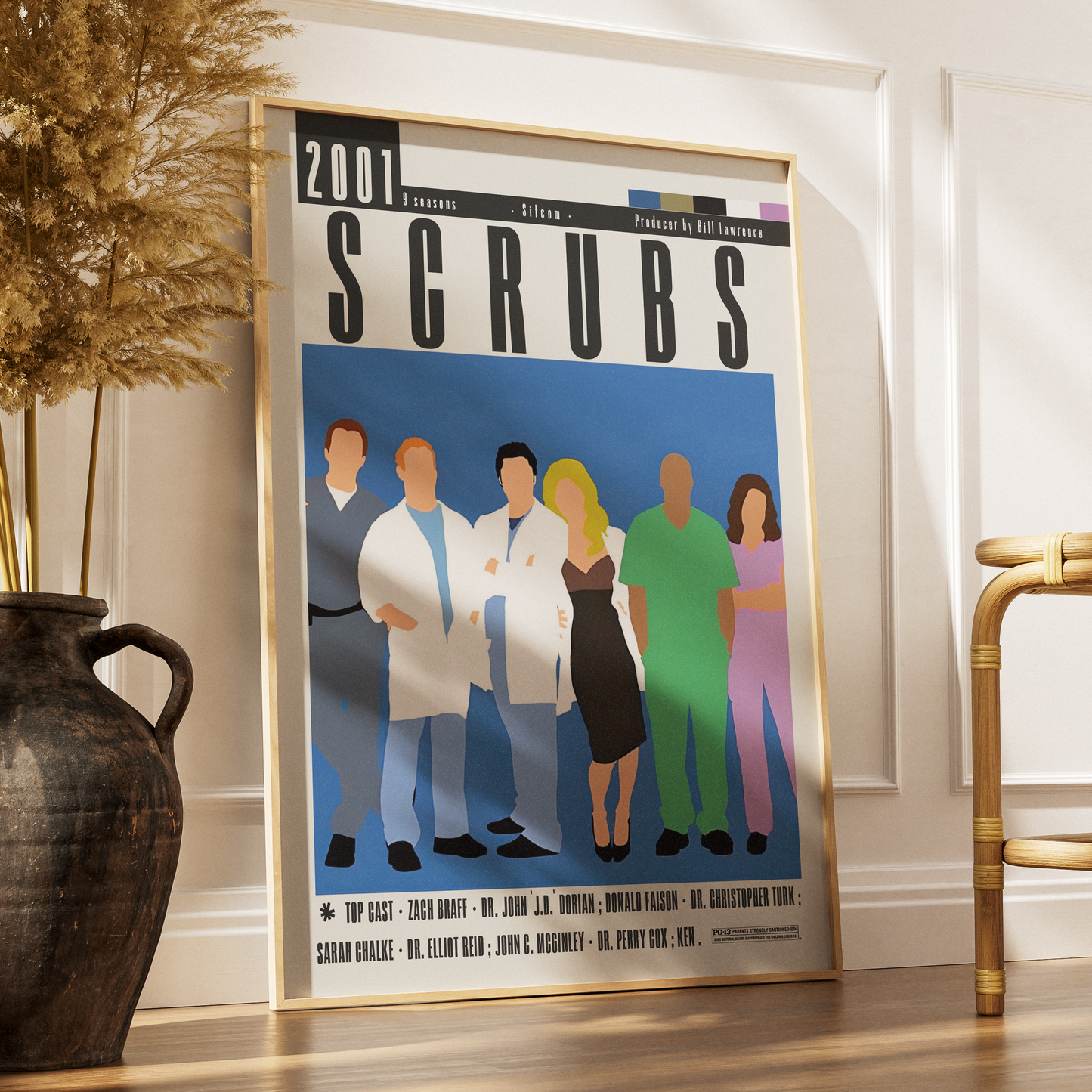 Scrubs (2001) TV Show Poster | Minimalist Wall Art Print UK