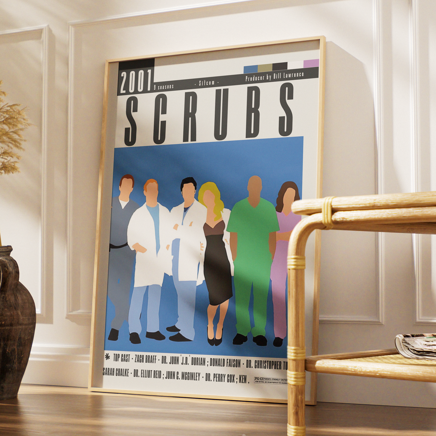 Scrubs (2001) TV Show Poster | Minimalist Wall Art Print UK