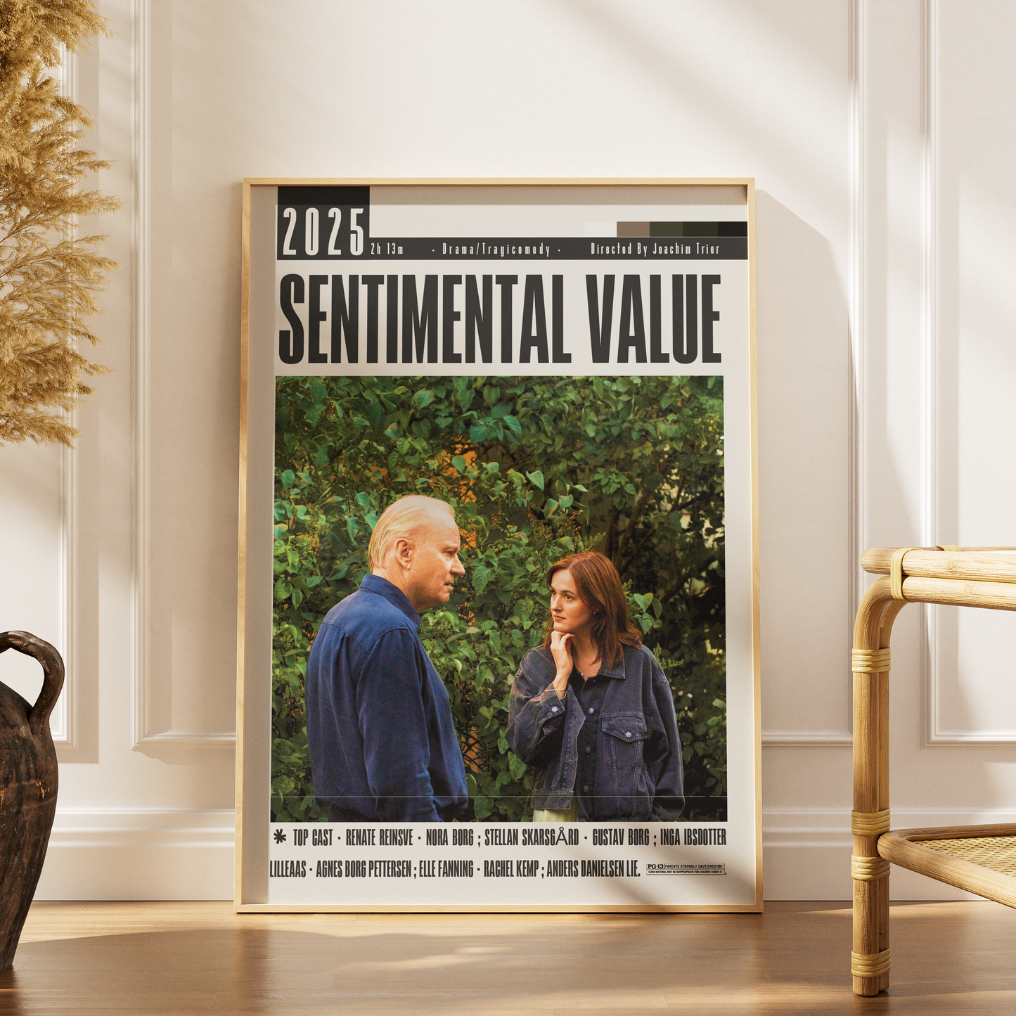 Sentimental Value 2025 Oscar nominated movie poster art print UK
