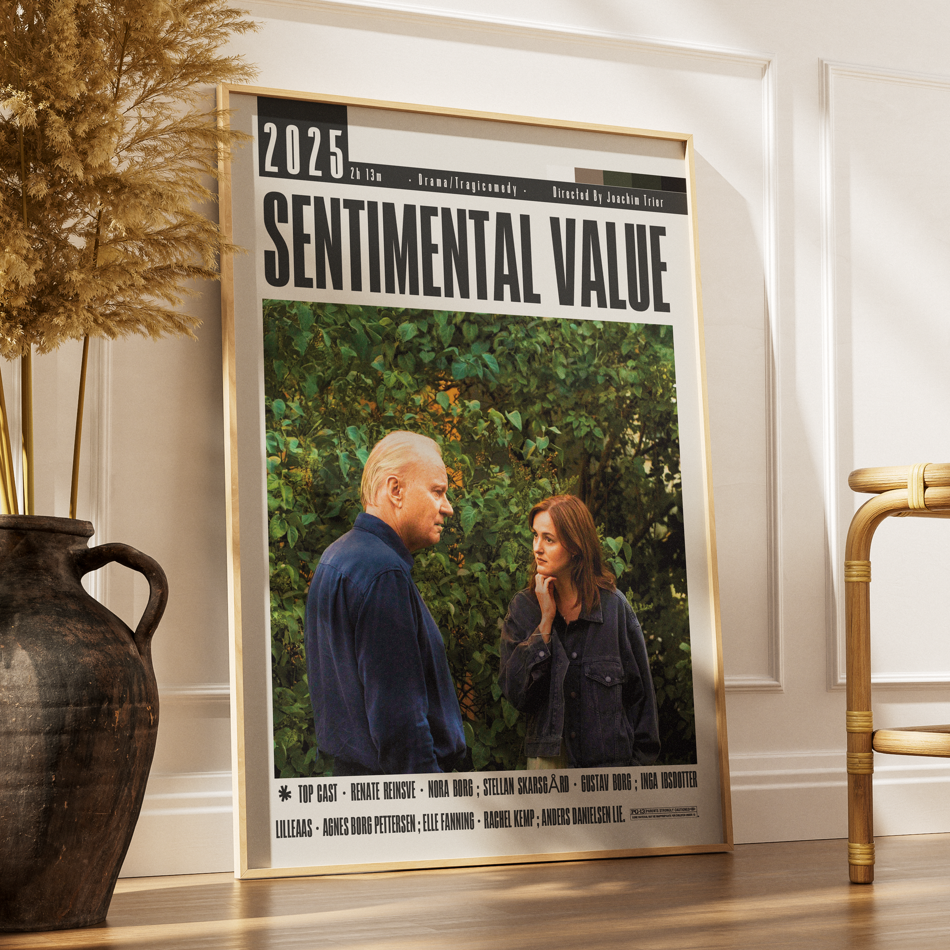Sentimental Value 2025 Oscar nominated movie poster art print UK