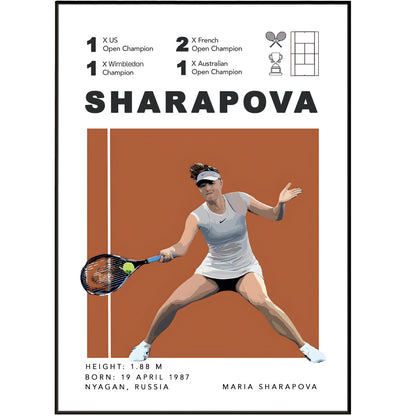 Maria Sharapova Tennis Posters