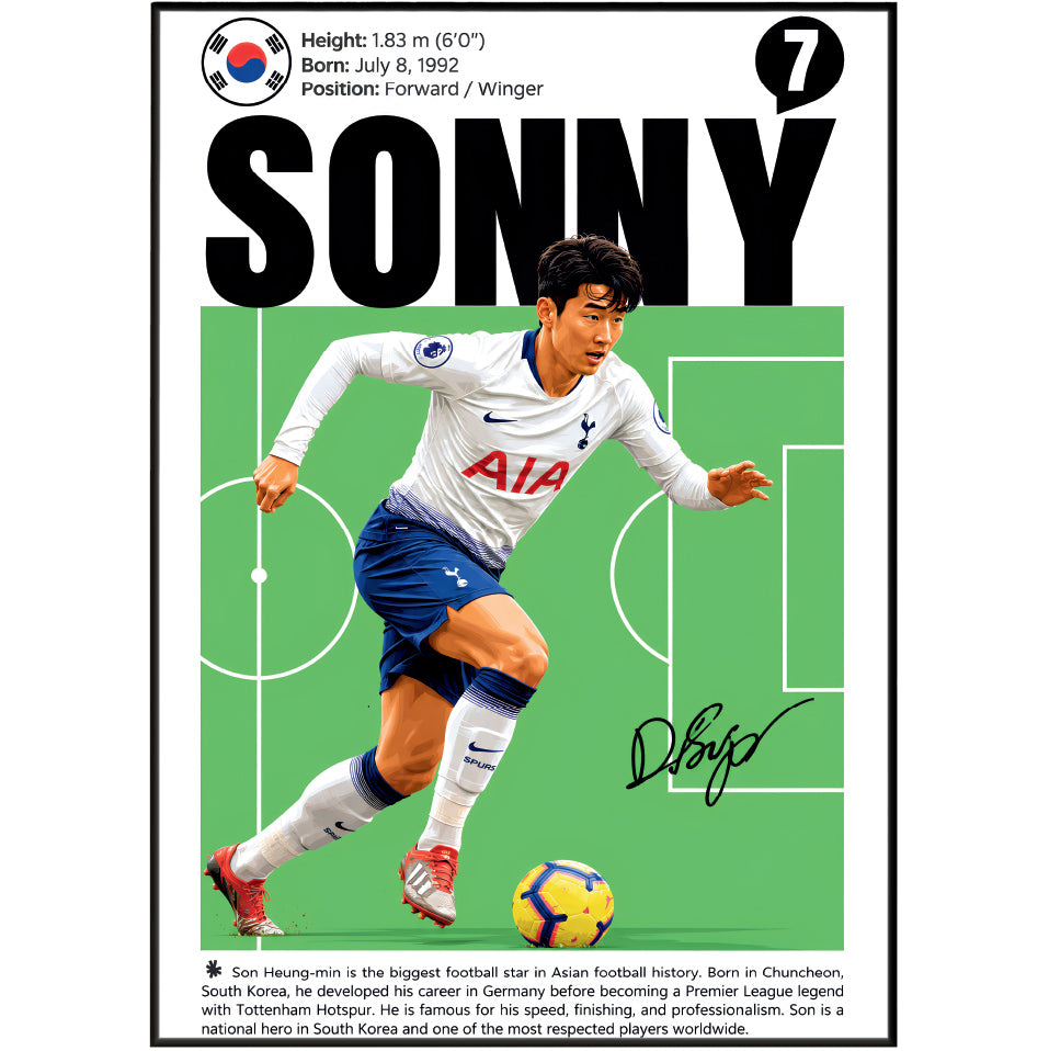 Son Heung-min Poster poster print, view 2 – 98types