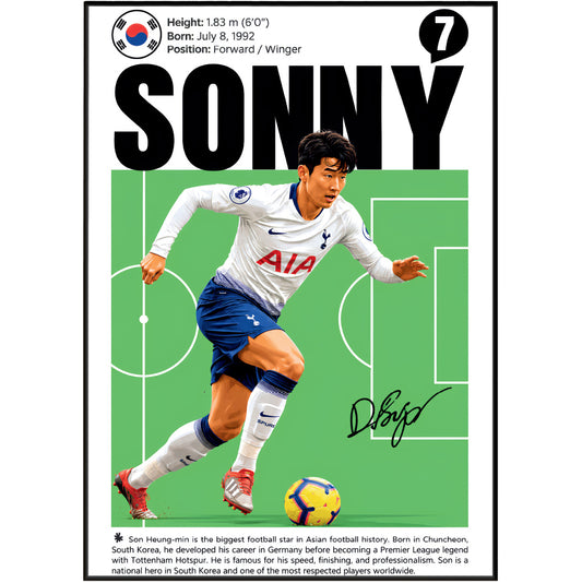 Son Heung-min Poster poster print, view 2 – 98types