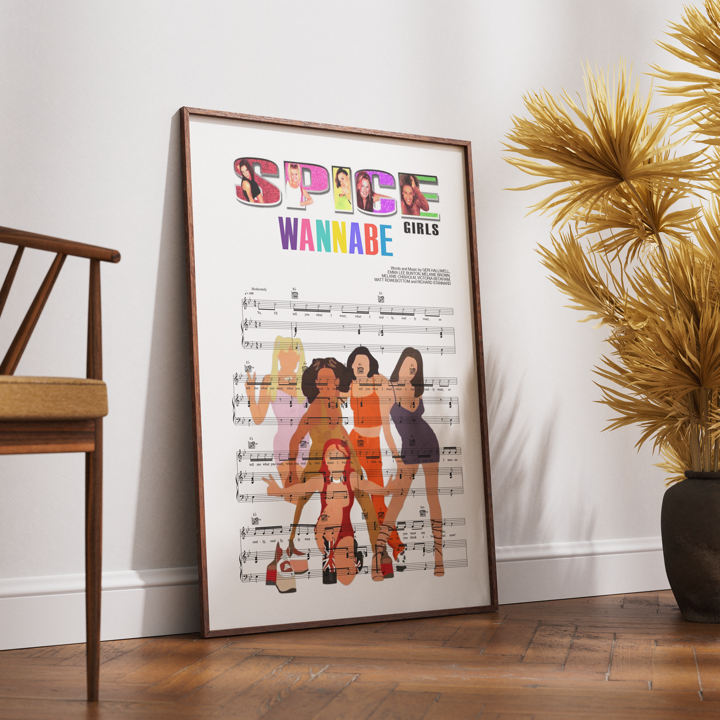 Spice Girls - Wannabe Music Print