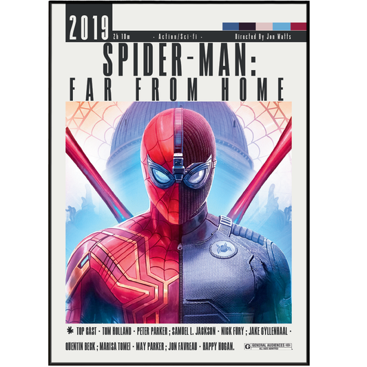 Spiderman Far From Home (2019) Movies Poster