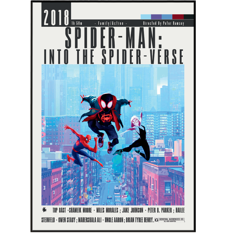 Spider-Verse 2018 Movie Poster