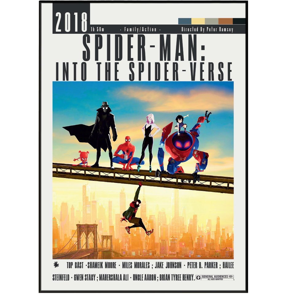 Spider-Verse 2018 Movie Posters