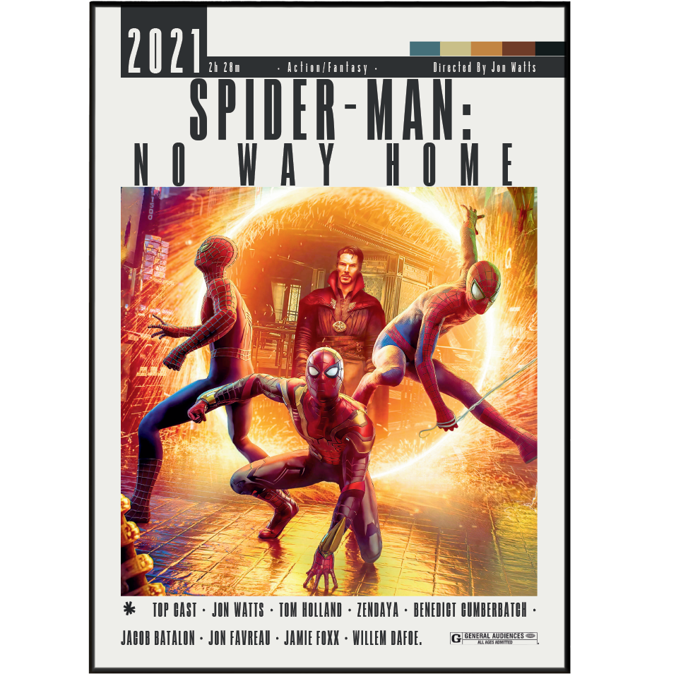 Spider-Man: No Way Home 2021 Movie Poster