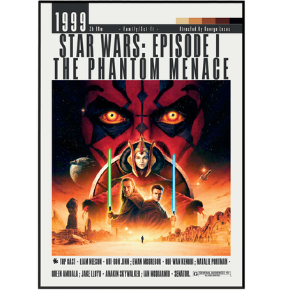 Star Wars: The Phantom Menace 1999 Movie Poster