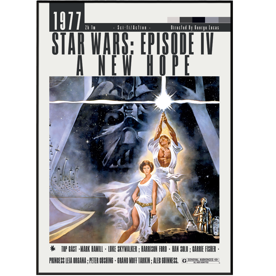 Star Wars: A New Hope 1977 Movie Posters