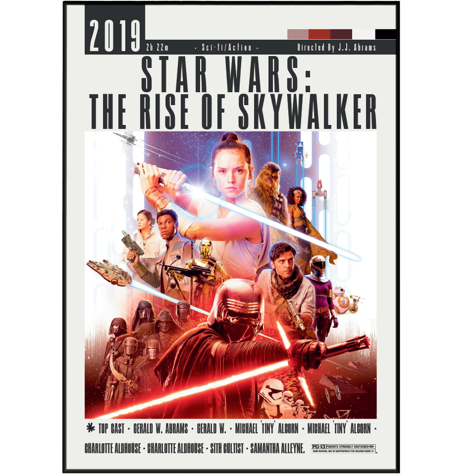 Star Wars: The Rise of Skywalker 2019 Movie Poster