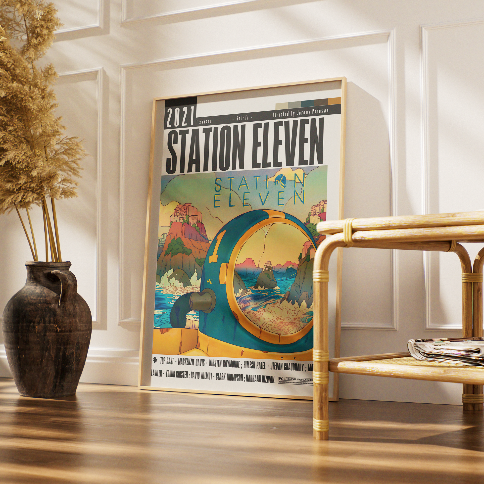 Station Eleven 2021 HBO Max TV show poster — post-apocalyptic wall art print UK
