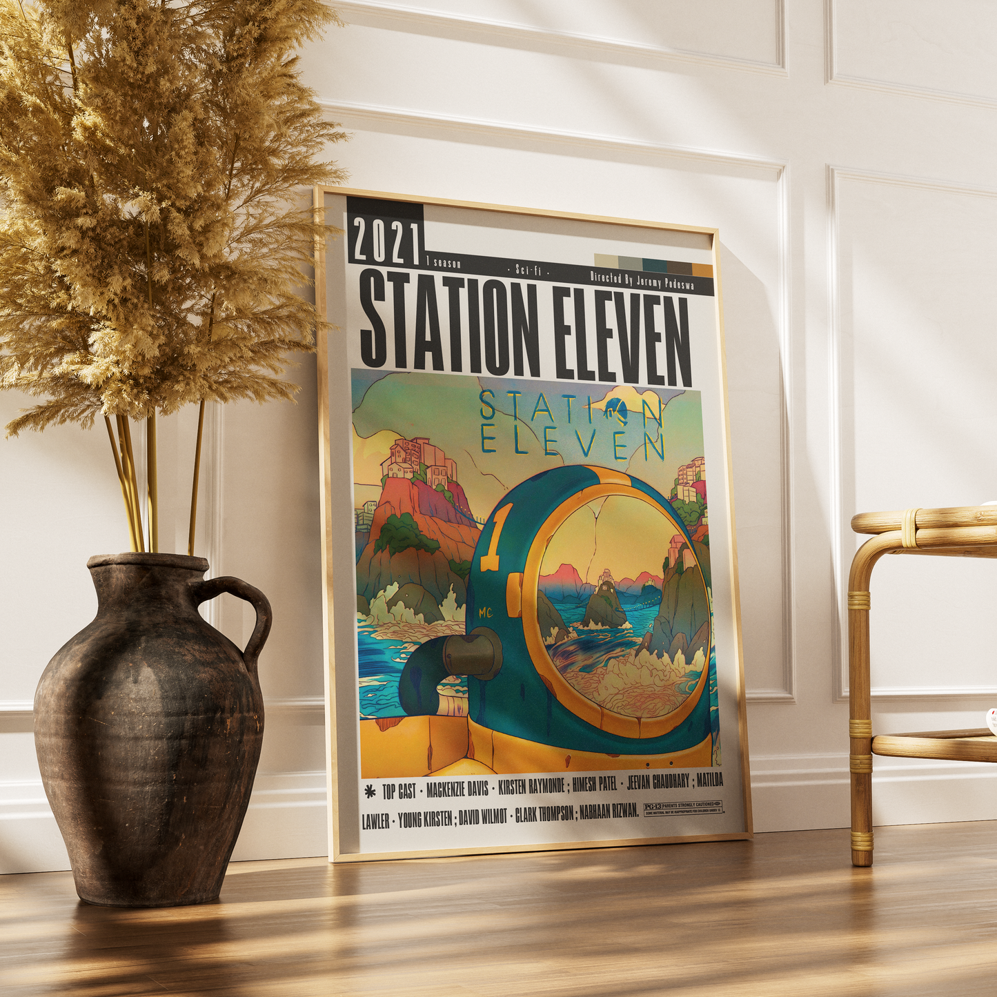 Station Eleven 2021 HBO Max TV show poster — post-apocalyptic wall art print UK
