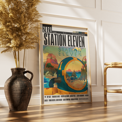 Station Eleven 2021 HBO Max TV show poster — post-apocalyptic wall art print UK
